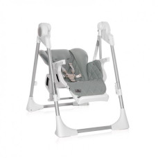 Стульчик для кормления-качалка Lorell Kids Camminando-1 спинка и высота 5 положений Bluetooth Серый (10090040002-LR)