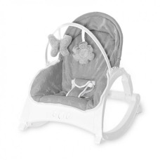 Кресло-качалка 3 в 1 Lorell Kids Alex-1 2 скорости вибрации Серый (10110122147-LR)