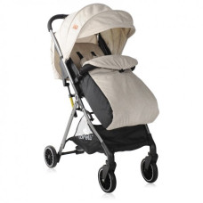 Детская коляска прогулочная Lorell Kids Felicia-1 всесезонная с корзиной накидкой на ножки и окном навеса Бежевый (10021461976-LR)