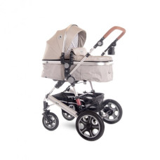 Детская коляска универсальная Lorell Kids Lora-1 2 в 1 трансформер москитная сетка Бежевый (10021272115-LR)