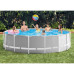 Каркасный бассейн Intex Prism Frame Pool с насосом, тентом, подстилкой и лестницей (IND-26726)