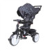 Велосипед трехколесный Lorell Kids Neo-1 детский с ручкой и капюшоном Черный (10050332013-LR) 