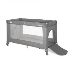 Манеж Lorell Kids Noemi-1 1 Layer боковое открытие на молнии 127х65х75 см Серый (10080542129-LR)