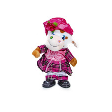 Игрушка мягкая новогодняя Faya "Коровка" 33 см Розовый (DP-1552625633)