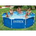 Каркасный бассейн Intex Metal Frame Pool 305x76 см с тентом (IND-28200-3 New)