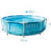 Каркасный бассейн Intex 305x76 см с морским принтом и фильтр-насосом (IND-28208)
