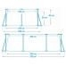 Каркасный бассейн Intex Rectangular Frame Pool 260x160x65 см прямоугольный (IND-28271)