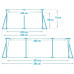 Каркасный бассейн Intex Rectangular Frame Pool 300x200x75 см прямоугольный (IND-28272)