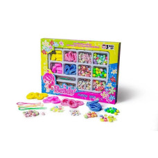 Игровой набор резинок для волос с бижутерией и бусами 203-20 (DP-567179256)
