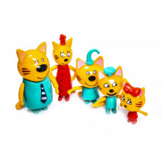 Игровой набор детский с фигурками Kidwill "Три Кота" Пластик Разноцветный (DP-PS653)