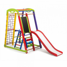 Детский спортивный игровой комплекс Baby Sport SB Кроха №1 Дерево Разноцветный 132х85х150 см (Plus 3)