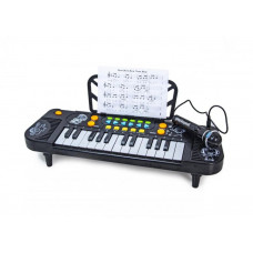 Детский синтезатор клавиш с микрофоном Faya на батарейках (DP-8814A)