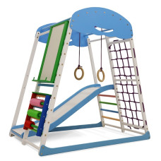 Детский спортивный комплекс Baby Sport SB SportWood Sky Plus 7 для дома 132х130х85 см Разноцветный (SportWood Sky Plus 7)