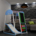 Детский спортивный комплекс Baby Sport SB SportWood Sky Plus 7 для дома 132х130х85 см Разноцветный (SportWood Sky Plus 7)