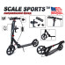 Самокат двухколесный Scale Sports SS-18 ручной тормоз 100 кг черный (DP-1201820961)