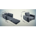 Надувное кресло-кровать Intex 66551 Pull-Out Chair — раскладное 2-в-1 для отдыха и сна, 117×100×66 см (IND-66551)