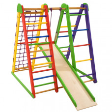 Детский спортивный игровой комплекс Baby Sport SB Эверест Сосна Разноцветный 130х100х130 см (Эверест-3)