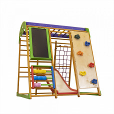 Детский спортивный игровой комплекс Baby Sport SB Карамелька Бук 132х124х130 см (Plus 4)