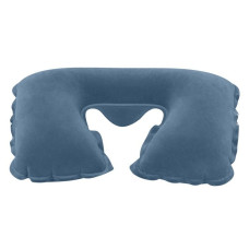 Надувная подушка-подголовник Bestway 67006 Blue Flocked Air Pillow 37×24×10 см – компактная дорожная подушка для комфортных поездок (IND-67006-blue)