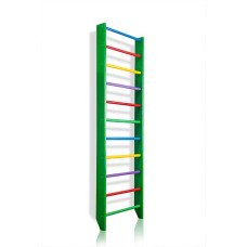 Шведская стенка для дома Baby Sport SB Дерево 240х80 см до 120 кг Зеленый (0-240 (green)