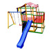 Детский деревянный игровой комплекс SportBaby Babyland-11 цветной с горкой 3 м, качелями и скалодромом 3,2 м (SB-2133)