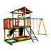Детский деревянный игровой комплекс SportBaby Babyland-11 цветной с горкой 3 м, качелями и скалодромом 3,2 м (SB-2133)