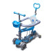 Самокат с бортиком Scale Sports Smart 5в1 Full подсветка колес 60 кг голубой (DP-1713425460)