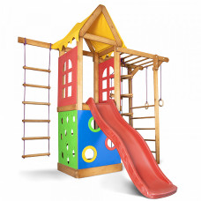Детский спортивный игровой комплекс Baby Sport SB Babyland №22 Натуральное дерево 238.5х180х240 см (Babyland-22)