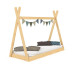 Детская кровать-домик SportBaby лак 70 х140 см (SB-3898)