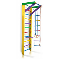 Детский спортивный игровой уголок Baby Sport SB Юнга Дерево Разноцветный 240х80 см (2-240)