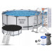 Каркасный бассейн Bestway Steel Pro Frame Pool 396x122см круглый (IND-5618w) Каркасный бассейн Bestway Steel Pro Frame Pool 396x122см круглый (IND-5618w)