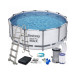 Каркасный бассейн Bestway Steel Pro Frame Pool 396x122см круглый (IND-5618w) Каркасный бассейн Bestway Steel Pro Frame Pool 396x122см круглый (IND-5618w)