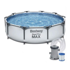 Каркасный бассейн Bestway Steel Pro Frame Pool 366x100см круглый (IND-56260) Каркасный бассейн Bestway Steel Pro Frame Pool 366x100см круглый (IND-56260)