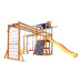 Детский деревянный игровой комплекс SportBaby Babyland-12 с горкой, качелями, рукоходом и скалодромом (SB-2373)