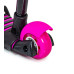 Самокат 5in1 Scooter Божья коровка Pink-1 с бортиком и подсвекою розовый  (DP-352270930)