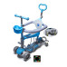 Самокат с бортиком Scale Sports Smart 5в1 Full подсветка колес 60 кг голубой (DP-1713425460)