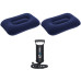 Надувной матрас Bestway 67374 Flocked Air Bed – двуспальный с ручным насосом и подушками, 203×152×22 см (IND-67374) Надувной матрас Bestway 67374 Flocked Air Bed – двуспальный с ручным насосом и подушками, 203×152×22 см (IND-67374)