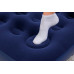 Надувной матрас Bestway 67223 Flocked Air Bed 185×76×22/28 см – одноместный матрас с велюровым покрытием и ножным насосом (IND-67223)