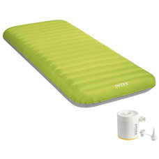 Надувной матрас Intex 64097 – компактный кемпинговый матрас с USB-насосом, 191×76×17 см (IND-64097)