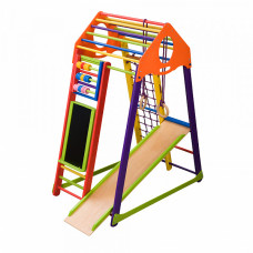 Детский спортивный игровой комплекс Baby Sport SB BambinoWood Разноцветный 132х85х170 см (Color Plus)