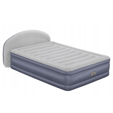 Надувная кровать Bestway 671bd LoungeLux Air Mattress — комфортная двуспальная для дома и дачи з подголовником и електронасосом (IND-671bd)