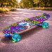 Пенни борд Graffiti Violet с подсветкой колес (DP-367562131)