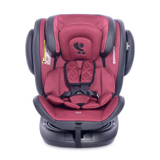 Автокресло Lorell Kids Aviator-1 с системой Isofix 0-36 кг поворотное сидение 360 градусов Черно-красный (10071302167-LR)