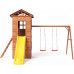 Детская площадка домик SportBaby SportHouse-21 с горкой и качелями (SB-4000)