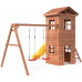 Детская площадка домик SportBaby SportHouse-21 с горкой и качелями (SB-4000)
