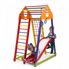 Детский спортивный игровой комплекс Baby Sport SB BambinoWood Разноцветный 132х85х170 см (Color Plus 1)