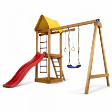 Детский спортивный игровой комплекс Baby Sport SB Babyland №18 Натуральное дерево 310х180х240 см (Babyland-18)