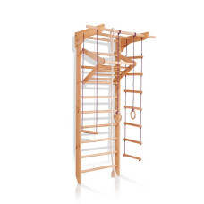 Детский спортивный уголок SportBaby 10-Lux 2-240 натуральное дерево 240×76 см (SB-3977)
