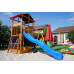Детский деревянный игровой комплекс SportBaby Babyland-3 с горкой 3 м, качелями, лестницей и домиком 3,2 м (SB-1933)