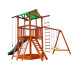 Детский деревянный игровой комплекс SportBaby Babyland-3 с горкой 3 м, качелями, лестницей и домиком 3,2 м (SB-1933)